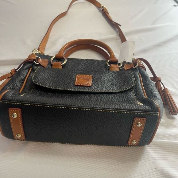Dooney & Bourke VTG Florentine Black Satchel Purse Handbag New - Picture 6 of 16
